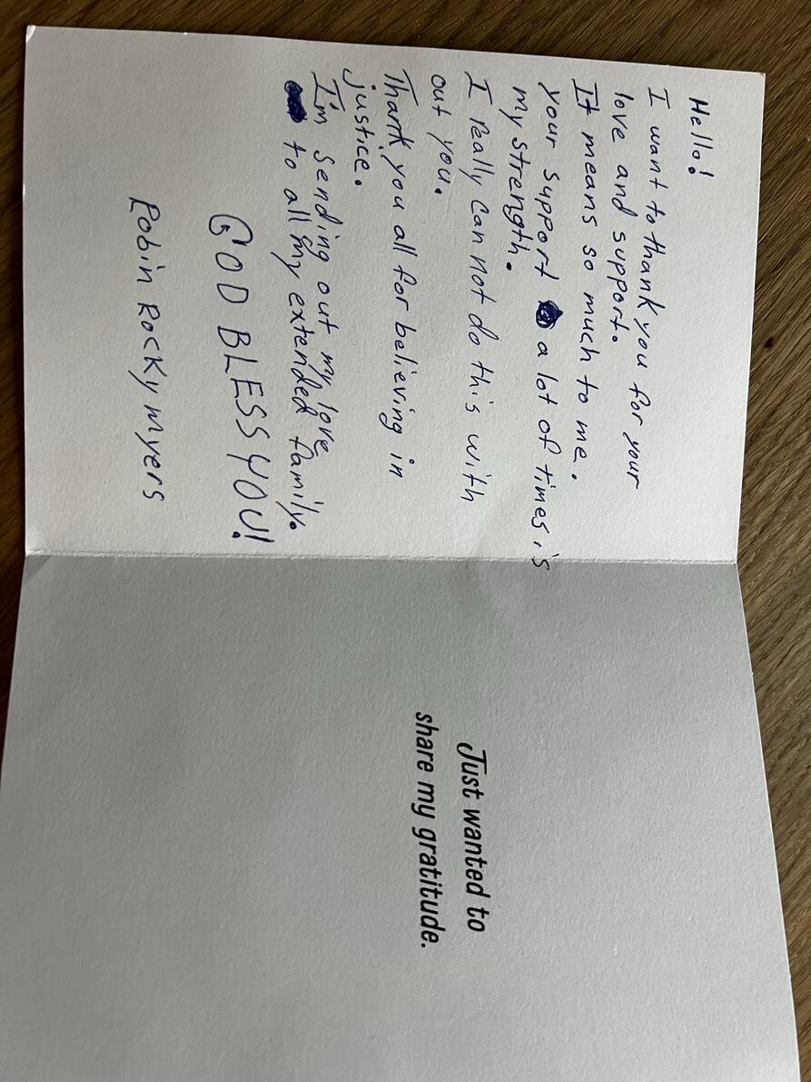 Kort fra Rocky på dødscellen