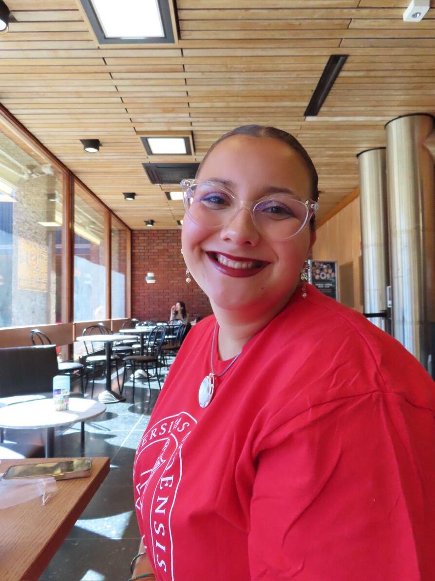 Foto av Soraya, nestleder for studentrådet