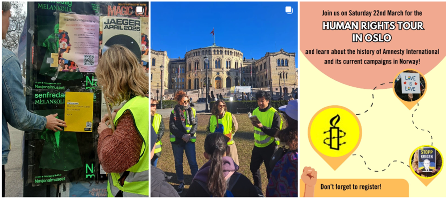 Skjermbilde av amnestyoslo sin instagram