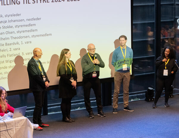 Presentasjon av innstilt styre på landsmøtet