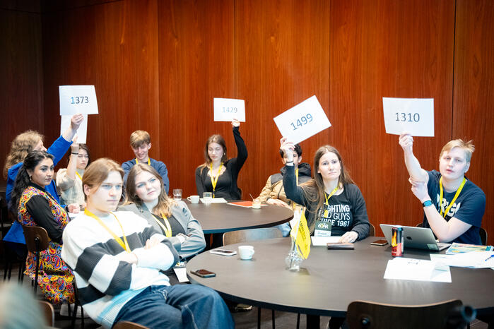 Votering under landsmøtet